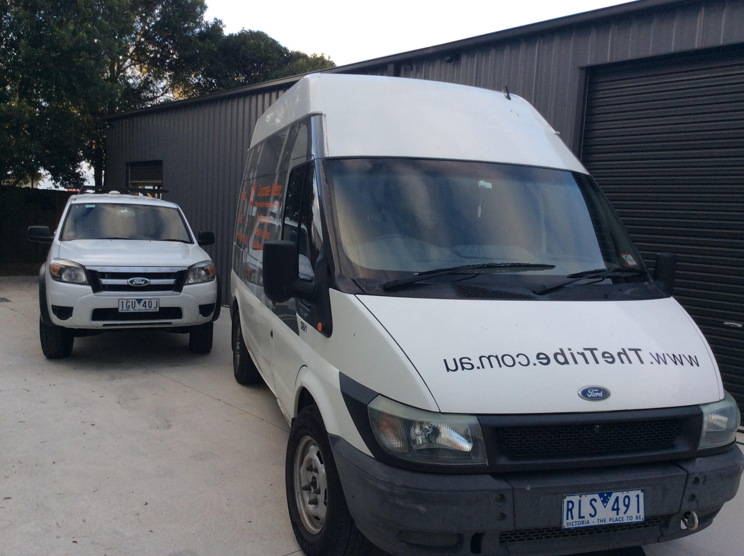 Van and Ute - front
