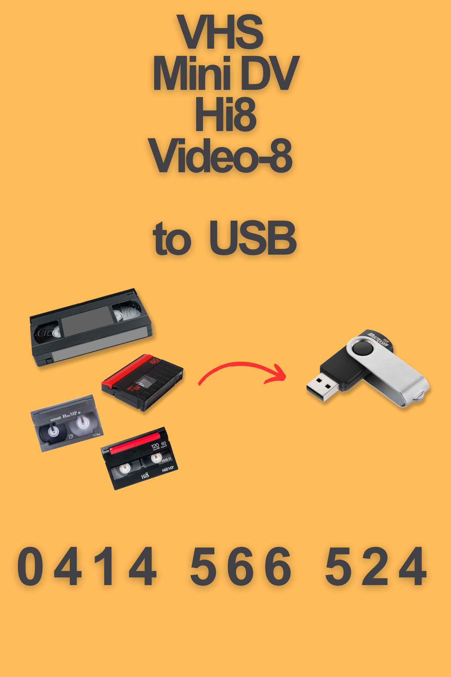 Copy Of Vhs & Mini Dv To Usb